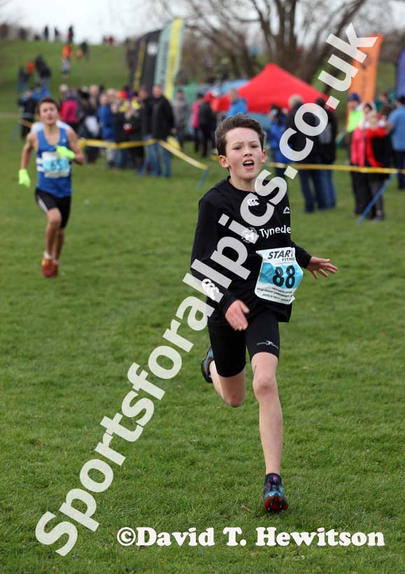 Under-13 boys 3rd North Eastern Cross Country, Champs., Temple Park, South Shields. Photo: David T. Hewitson/Sports for All Pics